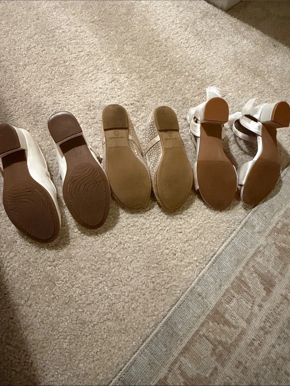 Girls' Dress Shoes - Sparkle & Satin Ivory/Pearl Tones target brands size 13